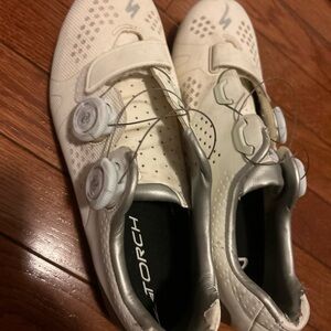 White Cycling Shoes Women’s Size 8 or 39 Specialized Torch
